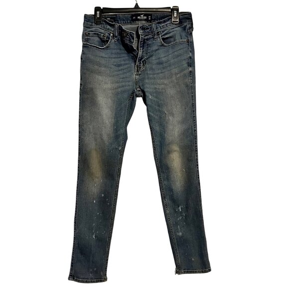 Hollister mens Skinny Jeans 31 x 32 Advanced Stretch Denim Blue - Picture 1 of 13